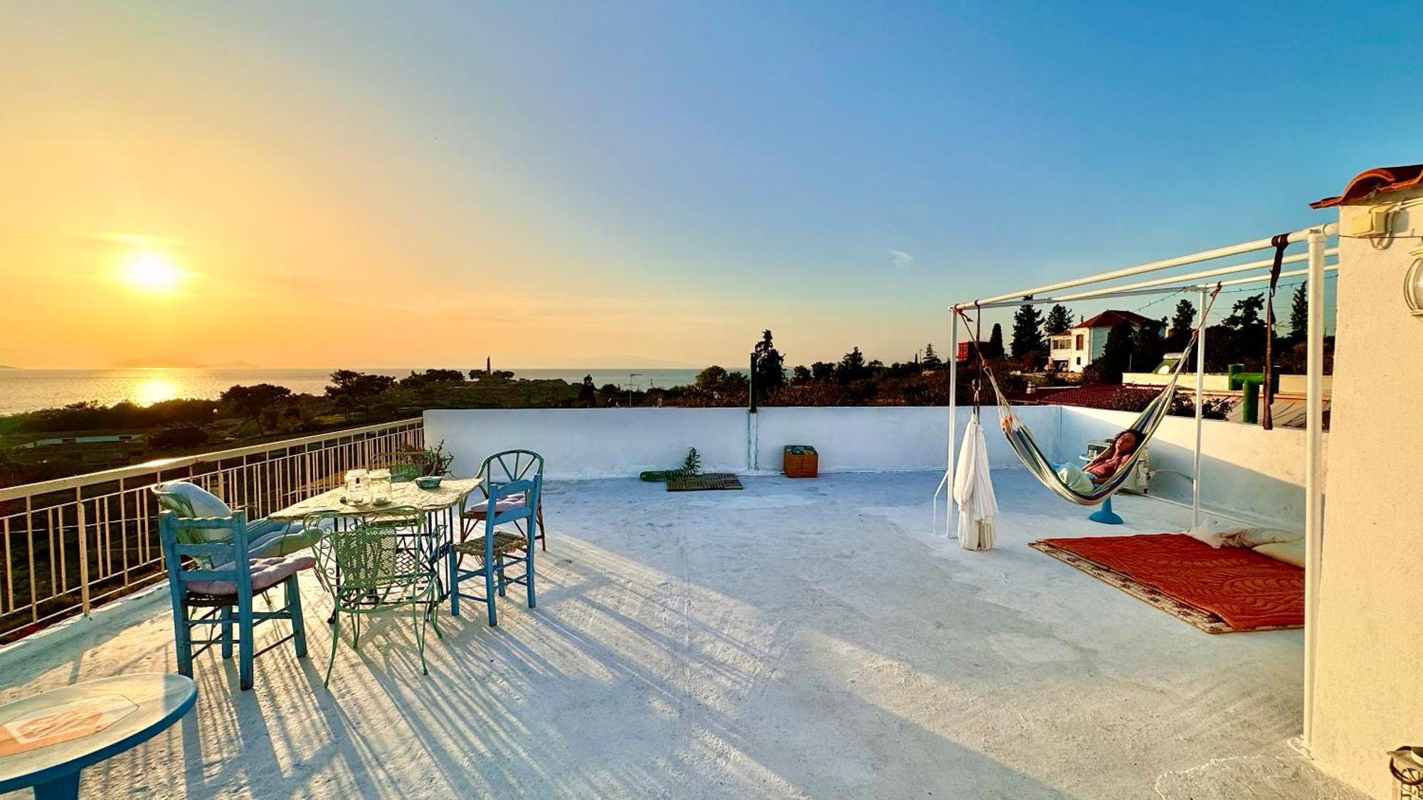 Aegina Appartement Vue Sur Mer Soul Family, Egine מראה חיצוני תמונה